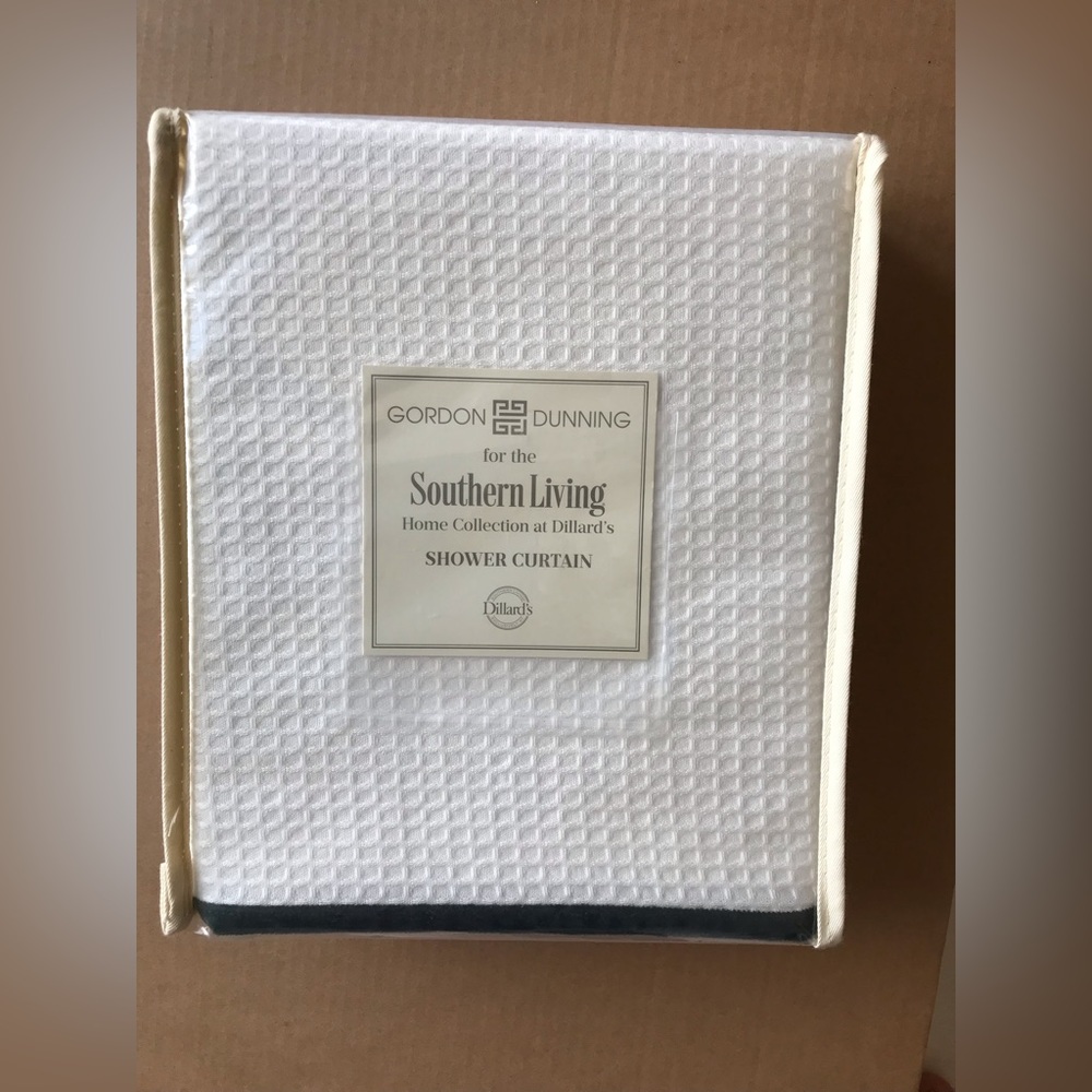 Southern Living Shower Curtain/100% Cotton/white/brand New
